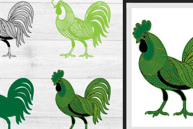 Intra απο ξύλο plywood 3mm-4mm πάχος – Κόκκορας Δίασταση  20x20 cm INTRAFABR-30272527