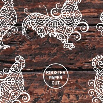Intra απο ξύλο plywood 3mm-4mm πάχος – Κόκορας Χαρτί Κοπή Δίασταση  20x20 cm INTRAFABR-12928119 - Image 4