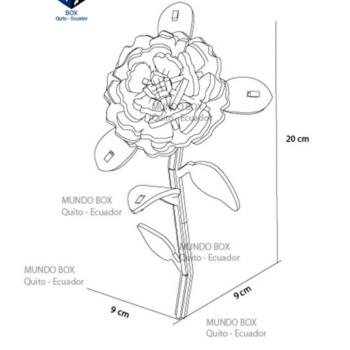 Intra απο ξύλο plywood 3mm-4mm πάχος – Τριαντάφυλλο και Βάζο Κοπής Laser 3mm Δίασταση 20x20 cm INTRAFABR-121546063 - Image 5