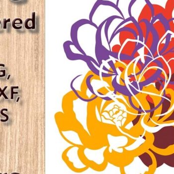 Intra απο ξύλο plywood 3mm-4mm πάχος – Αρχεία λέιζερ πολλαπλών επιπέδων Rose 3D Δίασταση  20x20 cm INTRAFABR-108943971 - Image 2