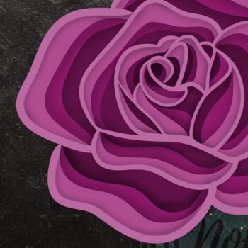 Intra απο ξύλο plywood 3mm-4mm πάχος – Rose 3D Δίασταση 20x20 cm INTRAFABR-56165936 - Image 1