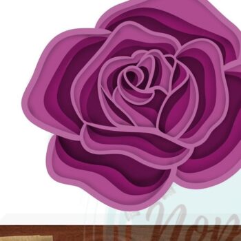 Intra απο ξύλο plywood 3mm-4mm πάχος – Rose 3D Δίασταση 20x20 cm INTRAFABR-56165936 - Image 6
