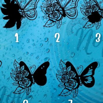 Intra απο ξύλο plywood 3mm-4mm πάχος – Rose and Butterfly 3D V.2 Δίασταση  20x20 cm INTRAFABR-57108996 - Image 3