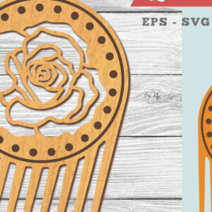 Intra απο ξύλο plywood 3mm-4mm πάχος – Rose FlowerComb Δίασταση  20x20 cm INTRAFABR-104778470