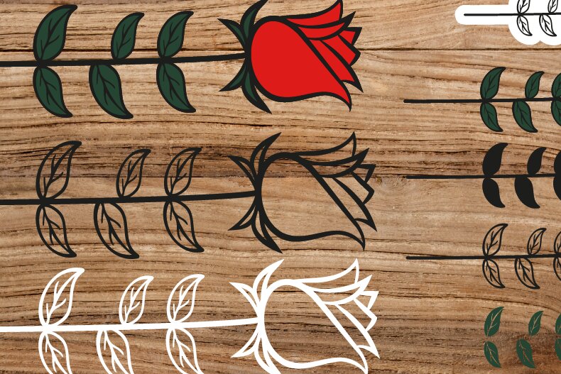 Intra απο ξύλο plywood 3mm-4mm πάχος – Τριαντάφυλλο, λέιζερ λουλουδιών Δίασταση  20x20 cm INTRAFABR-8308278