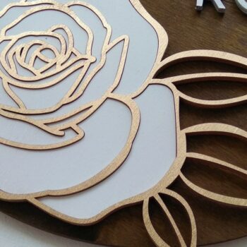 Intra απο ξύλο plywood 3mm-4mm πάχος – Ρόδο λουλούδι όνομα φυτώριο Δίασταση 20x20 cm INTRAFABR-32724298 - Image 2