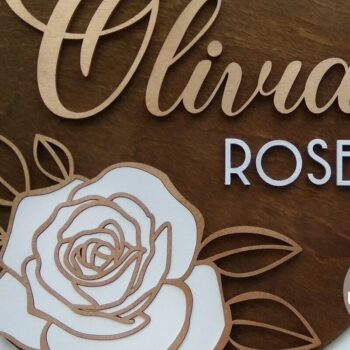 Intra απο ξύλο plywood 3mm-4mm πάχος – Ρόδο λουλούδι όνομα φυτώριο Δίασταση 20x20 cm INTRAFABR-32724298 - Image 3