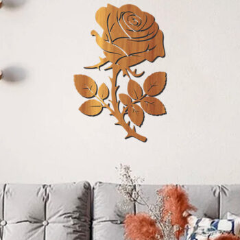 Intra απο ξύλο plywood 3mm-4mm πάχος – Rose Flower Decor & Print Design Δίασταση  40x30 cm INTRAFABR-117206903 - Image 2