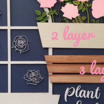 Intra απο ξύλο plywood 3mm-4mm πάχος – Αρχείο περικοπής Sin Garden Rose Δίασταση  20x20 cm INTRAFABR-34574524 - Image 4