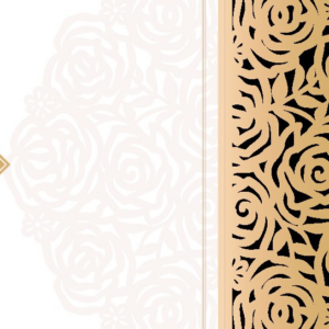 Intra απο ξύλο plywood 3mm-4mm πάχος – Rose, Minimalist Floral Laser Δίασταση  20x20 cm INTRAFABR-90337979