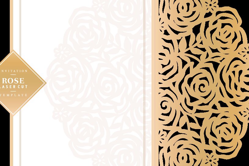 Intra απο ξύλο plywood 3mm-4mm πάχος – Rose, Minimalist Floral Laser Δίασταση  20x20 cm INTRAFABR-90337979