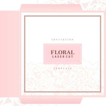 Intra απο ξύλο plywood 3mm-4mm πάχος – Rose, Minimalist Floral Laser Δίασταση  20x20 cm INTRAFABR-90336260 - Image 1