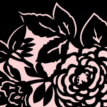 Intra απο ξύλο plywood 3mm-4mm πάχος – Rose, Minimalist Floral Laser Δίασταση  20x20 cm INTRAFABR-90336260 - Image 2