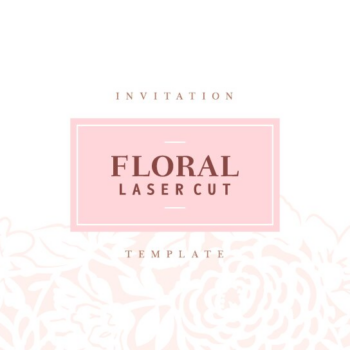 Intra απο ξύλο plywood 3mm-4mm πάχος – Rose, Minimalist Floral Laser Δίασταση  20x20 cm INTRAFABR-90336260 - Image 3