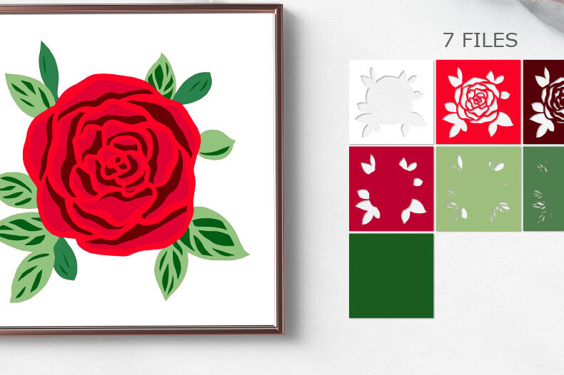 Intra απο ξύλο plywood 3mm-4mm πάχος –  προτύπου Rose Lightbox / Rose Cri Δίασταση  20x20 cm INTRAFABR-118220358