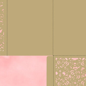 Intra απο ξύλο plywood 3mm-4mm πάχος – Τριαντάφυλλο Προσκλητήριο Γάμου Κόψιμο Δίασταση 20x20 cm INTRAFABR-19313553 - Image 2