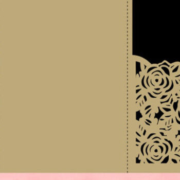 Intra απο ξύλο plywood 3mm-4mm πάχος – Τριαντάφυλλο Προσκλητήριο Γάμου Κόψιμο Δίασταση 20x20 cm INTRAFABR-19313553 - Image 3