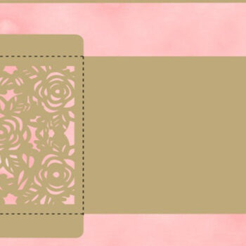 Intra απο ξύλο plywood 3mm-4mm πάχος – Τριαντάφυλλο Προσκλητήριο Γάμου Laser Δίασταση  20x20 cm INTRAFABR-19159699 - Image 3