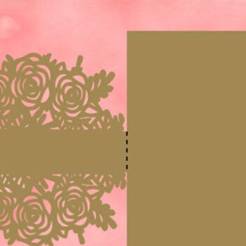 Intra απο ξύλο plywood 3mm-4mm πάχος – Τριαντάφυλλο Προσκλητήριο Γάμου Laser Δίασταση 20x20 cm INTRAFABR-18856670 - Image 2