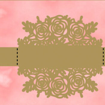 Intra απο ξύλο plywood 3mm-4mm πάχος – Τριαντάφυλλο Προσκλητήριο Γάμου Laser Δίασταση 20x20 cm INTRAFABR-18856670 - Image 3