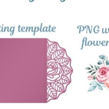 Intra απο ξύλο plywood 3mm-4mm πάχος – Τριαντάφυλλα Πύλη Διπλωμένη Κάρτα 5x7, Προσκλητήριο Γάμου Δίασταση  20x20 cm INTRAFABR-32319986 - Image 5