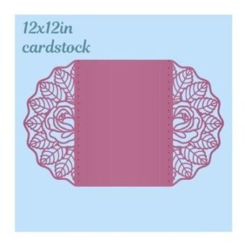 Intra απο ξύλο plywood 3mm-4mm πάχος – Τριαντάφυλλα Πύλη Διπλωμένη Κάρτα 5x7, Προσκλητήριο Γάμου Δίασταση  20x20 cm INTRAFABR-32319986 - Image 7