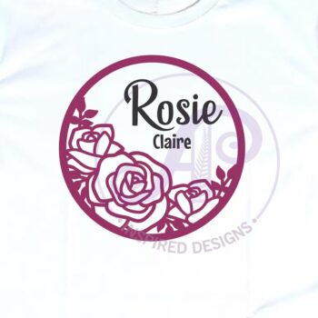 Intra απο ξύλο plywood 3mm-4mm πάχος – Roses Layered Personalized Name Art Wall Δίασταση  20x20 cm INTRAFABR-118853357 - Image 4