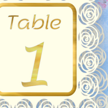 Intra απο ξύλο plywood 3mm-4mm πάχος – Τριαντάφυλλα Τραπέζι Αριθμός 1 Δίασταση 20x20 cm INTRAFABR-69909856 - Image 1