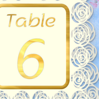 Intra απο ξύλο plywood 3mm-4mm πάχος – Τραπεζάκι Τριαντάφυλλο Αριθμός 6 Δίασταση  20x20 cm INTRAFABR-70188124 - Image 1