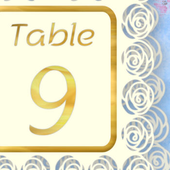 Intra απο ξύλο plywood 3mm-4mm πάχος – Τραπεζάκι Τριαντάφυλλο Αριθμός 9 Δίασταση  20x20 cm INTRAFABR-70188971 - Image 1