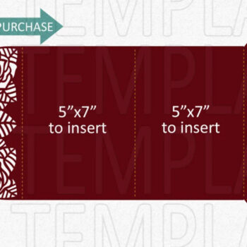 Intra απο ξύλο plywood 3mm-4mm πάχος – Τριαντάφυλλα Trifold Wedding Pocket Cut Δίασταση 20x20 cm INTRAFABR-28873488 - Image 5