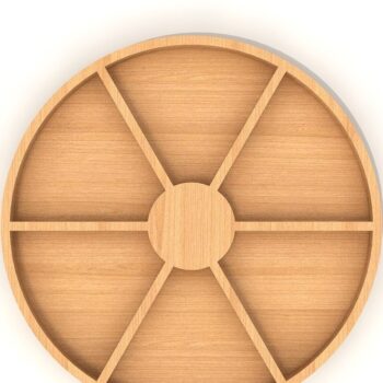 Intra απο ξύλο plywood 3mm-4mm πάχος – Στρογγυλά Πακέτα αλλαντικών Δίασταση  20x20 cm INTRAFABR-39086398 - Image 3