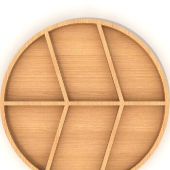 Intra απο ξύλο plywood 3mm-4mm πάχος – Στρογγυλά Πακέτα αλλαντικών Δίασταση  20x20 cm INTRAFABR-39086398 - Image 5