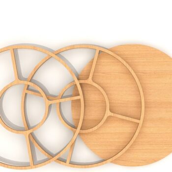 Intra απο ξύλο plywood 3mm-4mm πάχος – Στρογγυλά Πακέτα αλλαντικών Δίασταση  20x20 cm INTRAFABR-39086398 - Image 6