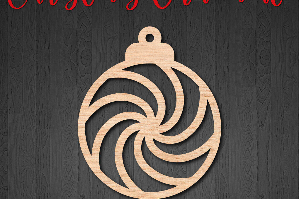 Intra απο ξύλο plywood 3mm-4mm πάχος – Στρογγυλό χριστουγεννιάτικο γλειφιτζούρι στολίδι Δίασταση  20x20 cm INTRAFABR-108193189