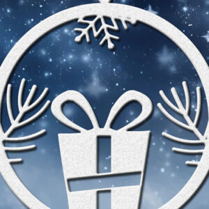 Intra απο ξύλο plywood 3mm-4mm πάχος – Στρογγυλό χριστουγεννιάτικο στολίδι Circuit Δίασταση  20x20 cm INTRAFABR-86061088