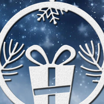 Intra απο ξύλο plywood 3mm-4mm πάχος – Στρογγυλό χριστουγεννιάτικο στολίδι Circuit Δίασταση  20x20 cm INTRAFABR-86061088 - Image 1