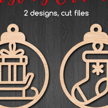 Intra απο ξύλο plywood 3mm-4mm πάχος – Στρογγυλά Χριστουγεννιάτικα Στολίδια Δίασταση  20x20 cm INTRAFABR-107848626 - Image 1