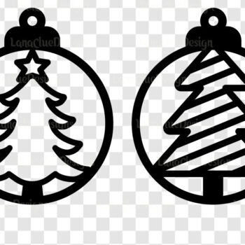 Intra απο ξύλο plywood 3mm-4mm πάχος – Στρογγυλά στολίδια Χριστουγεννιάτικου Δέντρου Δίασταση  20x20 cm INTRAFABR-107774162 - Image 2