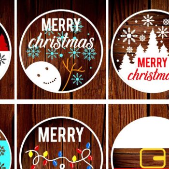 Intra απο ξύλο plywood 3mm-4mm πάχος – Round Christmas Welcome Wood Δίασταση  20x20 cm INTRAFABR-37837845 - Image 4