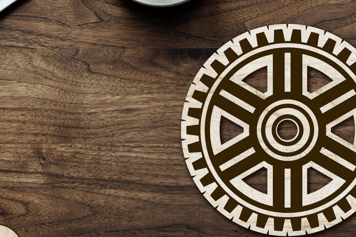 Intra απο ξύλο plywood 3mm-4mm πάχος – Στρογγυλό σουβέρ Μονοστρωμένο πρότυπο Δίασταση  20x20 cm INTRAFABR-102277177