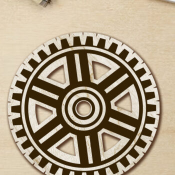 Intra απο ξύλο plywood 3mm-4mm πάχος – Στρογγυλό σουβέρ Μονοστρωμένο πρότυπο Δίασταση  20x20 cm INTRAFABR-102277177 - Image 3