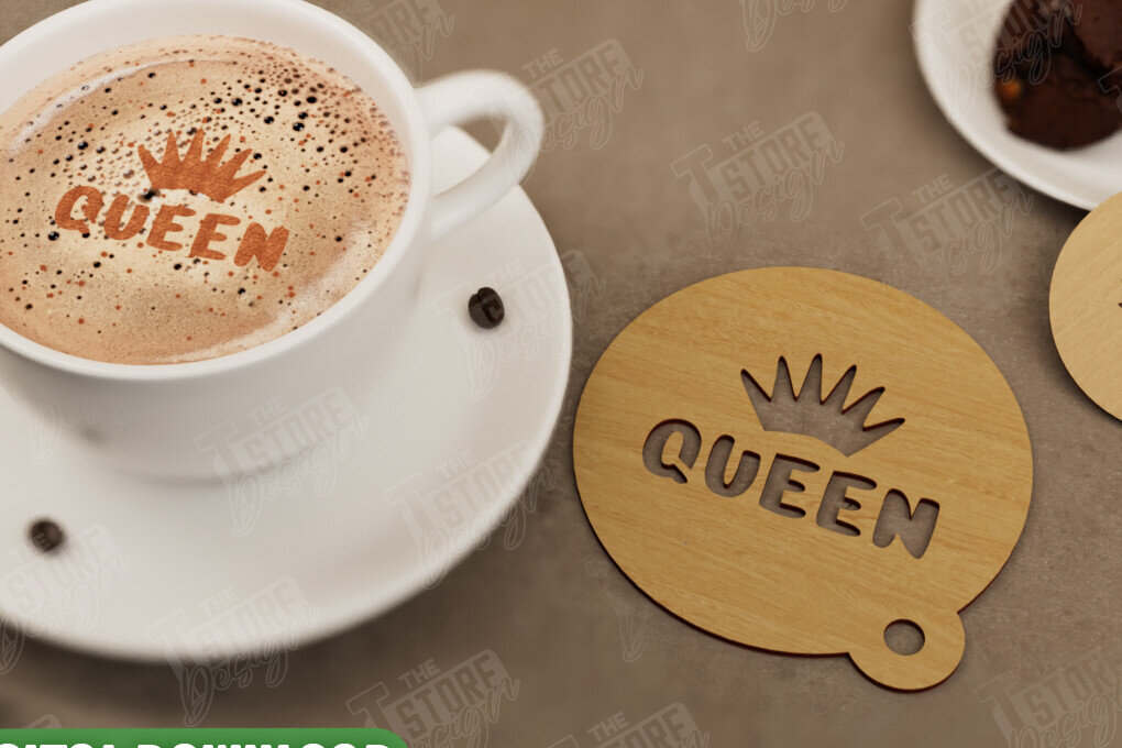 Intra απο ξύλο plywood 3mm-4mm πάχος – Στρογγυλό στένσιλ καφέ | Βασίλισσα Δίασταση  20x20 cm INTRAFABR-107517666