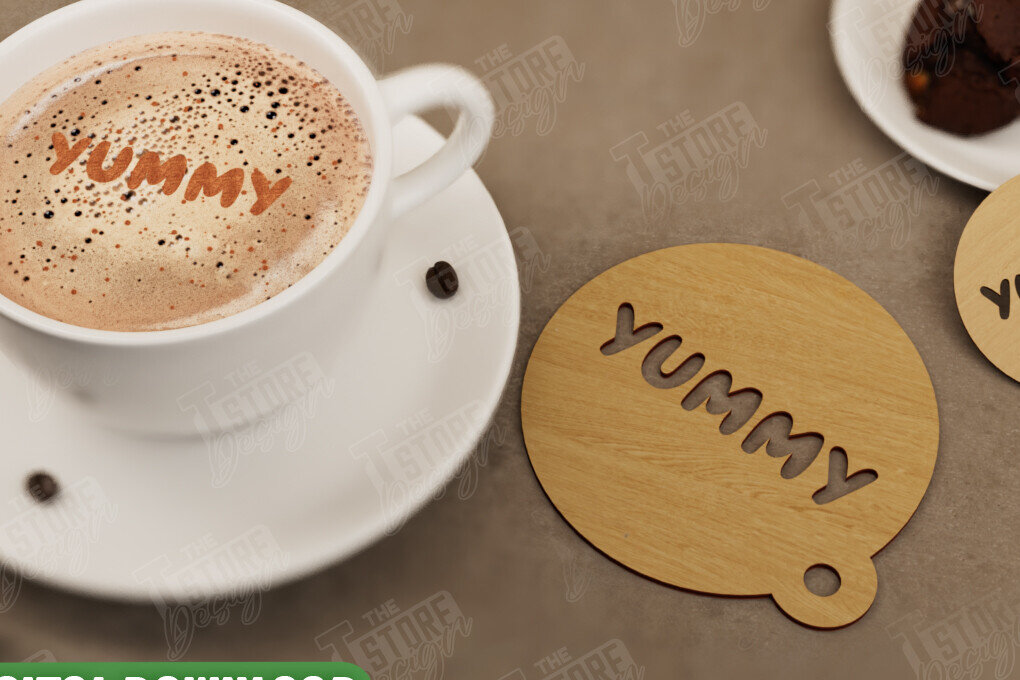 Intra απο ξύλο plywood 3mm-4mm πάχος – Στρογγυλό στένσιλ καφέ | Νόστιμο Δίασταση  20x20 cm INTRAFABR-107517681