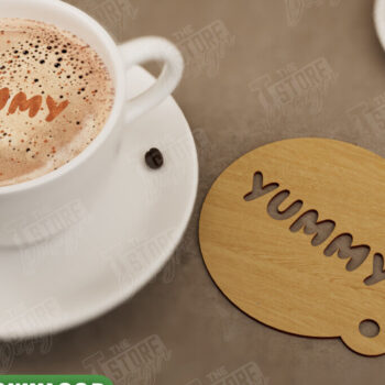 Intra απο ξύλο plywood 3mm-4mm πάχος – Στρογγυλή δέσμη με στένσιλ καφέ | Αρχεία CNC Δίασταση 20x20 cm INTRAFABR-107517637 - Image 6