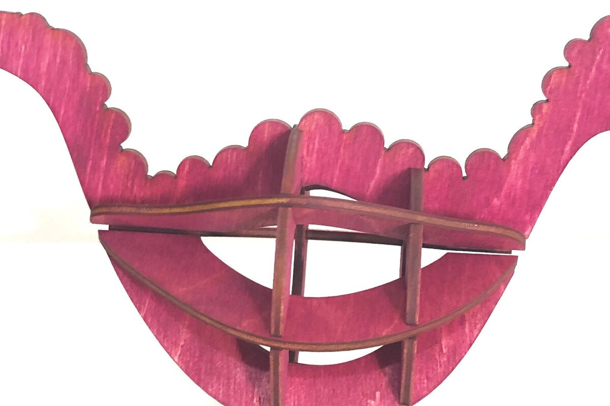 Intra απο ξύλο plywood 3mm-4mm πάχος – Στρογγυλή Dino Δίασταση  20x20 cm INTRAFABR-36871384