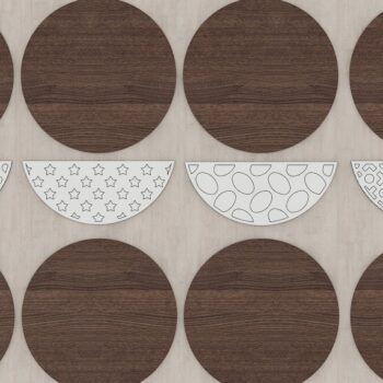 Intra απο ξύλο plywood 3mm-4mm πάχος – Κρεμάστρα στρογγυλής πόρτας και αρχεία μοτίβων Δίασταση 20x20 cm INTRAFABR-41626888 - Image 2