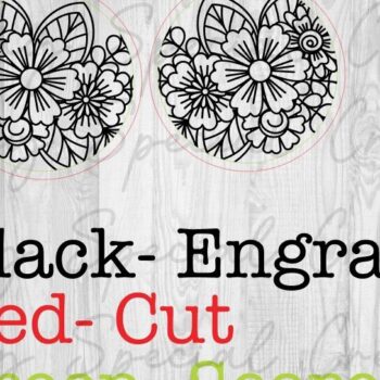 Intra απο ξύλο plywood 3mm-4mm πάχος – Στρογγυλά φλοράλ σκουλαρίκια Δίασταση  5x5 cm INTRAFABR-94863756 - Image 3