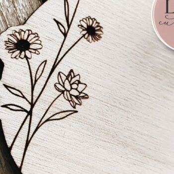 Intra απο ξύλο plywood 3mm-4mm πάχος – Στρογγυλό Floral Πλαίσιο Δίασταση 20x20 cm INTRAFABR-70928520 - Image 2