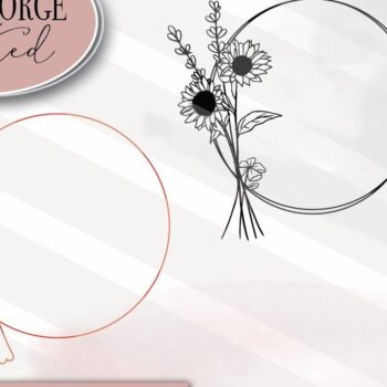 Intra απο ξύλο plywood 3mm-4mm πάχος – Στρογγυλό Floral σημάδι Δίασταση 20x20 cm INTRAFABR-70928324 - Image 2